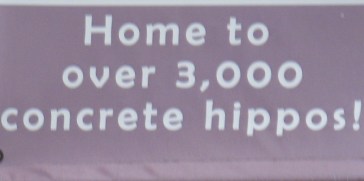 010 3000 hippos sign