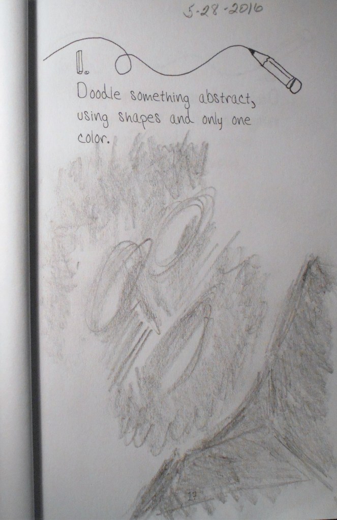 Doodle 1. Doodle something abstract, using shapes and only one color. May 28, 2016. © MKW
